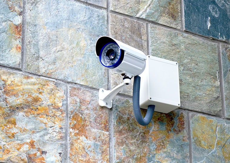 Security Cameras pointing to an important area in Hilton Head